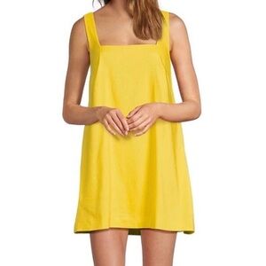 Antonio Melani Yellow Square Neck Sleeveless Shift Dress NWT